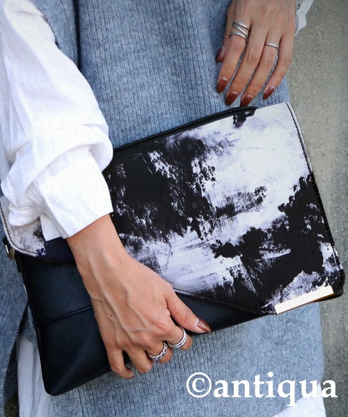 antiqua（アンティカ）の「2wayクラッチバッグ（クラッチバッグ・レディース・ブラック・FREE）」の20枚目の写真