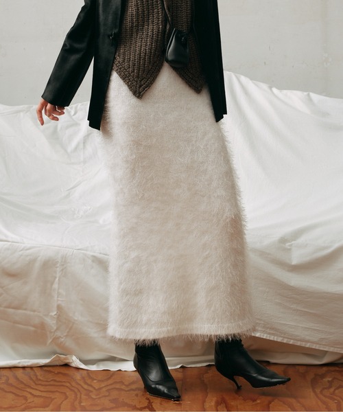 GALLARDAGALANTEガリャルダガランテ大草直子フリンジスカート GALLARDAGALANTE（ガリャルダガランテ）の「フリンジニットスカート