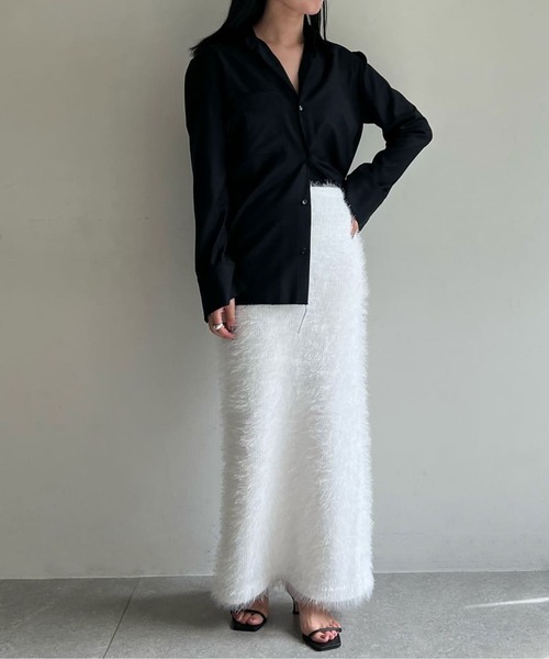 GALLARDAGALANTE（ガリャルダガランテ）の「フリンジニットスカート