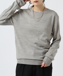Relation カシミヤタッチクルーネックニット
