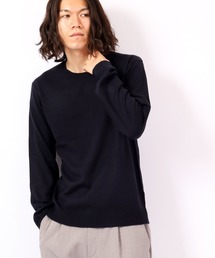 Relation カシミヤタッチクルーネックニット