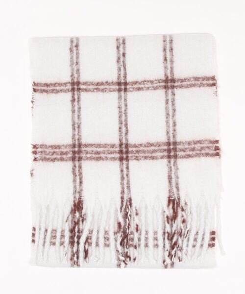 FREE'S MART（フリーズマート）の「チェックポリストール（ストール/ショール・レディース・ベージュ系その他/グレー系その他・ﾌﾘ-）」の9枚目の写真