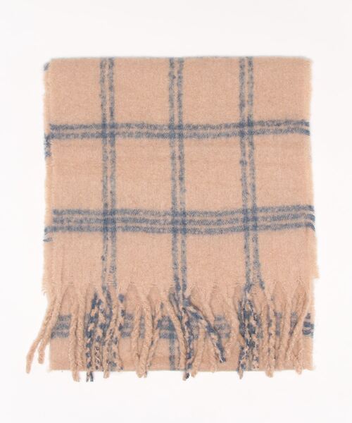 FREE'S MART（フリーズマート）の「チェックポリストール（ストール/ショール・レディース・ベージュ系その他/グレー系その他・ﾌﾘ-）」の8枚目の写真