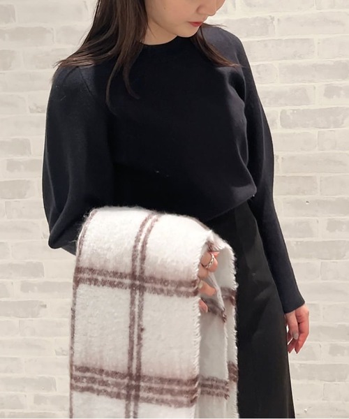 FREE'S MART（フリーズマート）の「チェックポリストール（ストール/ショール・レディース・ベージュ系その他/グレー系その他・ﾌﾘ-）」の10枚目の写真