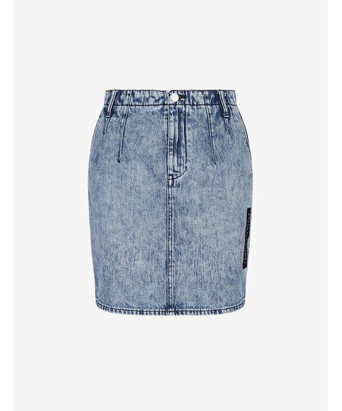 関税送料込♪ARMANI EXCHANGE/ケミカルデニムミニスカート ARMANI EXCHANGE（アルマーニエクスチェンジ）の「【A|X