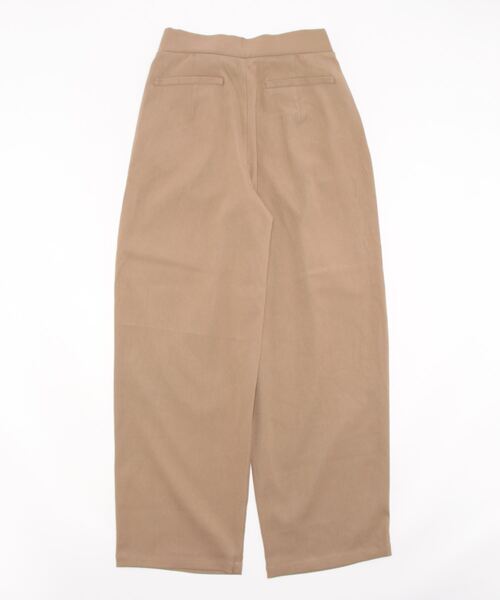 Settimissimo（セッティミッシモ）の「ブラッシュツイルギャザースラックスパンツ（スラックス・レディース・オフホワイト/モカ・M）」の3枚目の写真