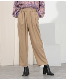 Settimissimo | ブラッシュツイルギャザースラックスパンツ(スラックス)