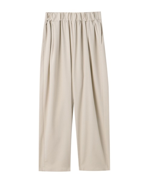 Settimissimo（セッティミッシモ）の「ブラッシュツイルギャザースラックスパンツ（スラックス・レディース・オフホワイト/モカ・M）」の14枚目の写真