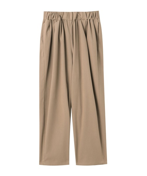 Settimissimo（セッティミッシモ）の「ブラッシュツイルギャザースラックスパンツ（スラックス・レディース・オフホワイト/モカ・M）」の15枚目の写真