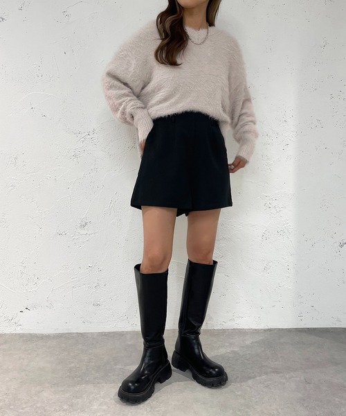 apres jour mignon（アプレジュールミニョン）の「シャギーニットプルオーバー【ZOZOTOWN限定アイテム】（ニット/セーター・レディース・パープル/ブルー系その他/アイボリー/グレー系その他/ブラック・フリー/X-LARGE）」の20枚目の写真