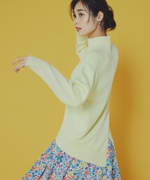 【洗える・6色展開】カシミヤブレンドバルキーハイネック ニット