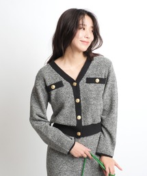 JUSGLITTY（ジャスグリッティー）の「ツイードカーデSETUP