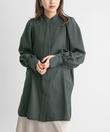 KBF | ハイネックボリュームスリーブチュニック(シャツ/ブラウス)