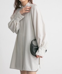 KBF | ハイネックボリュームスリーブチュニック(シャツ/ブラウス)