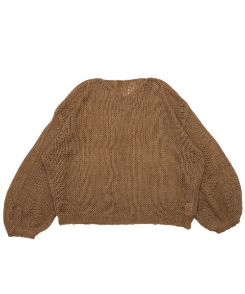 セール】Vネック透かし編みオーバーニット（ニット/セーター）｜select