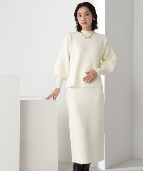 フォルムニット スカートセットアップ ワンピース Natural Beauty Beauty Basic ナチュラルビューティーベーシック の ワンピース フォルムニット スカートセットアップ 017 を購入できます Natural ワンピース ドレス Basic ナチュラル