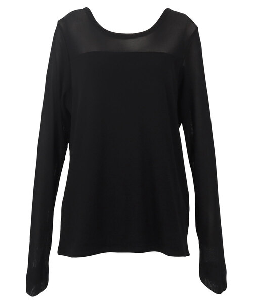 KOBE LETTUCE（コウベレタス）の「[ 裏起毛 ]暖か裏地レースシアートップス（その他トップス・レディース・ブラック/アイボリー/ホワイト系その他/ブラック系その他/ブラウン系その他/カーキ系/ブラック系/ブラック系その他2/オフホワイト/ブラック系その他3・L/M/L1/M1）」の8枚目の写真