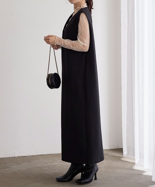 KOBE LETTUCE（コウベレタス）の「[ 裏起毛 ]暖か裏地レースシアートップス（その他トップス・レディース・ブラック/アイボリー/ホワイト系その他/ブラック系その他/ブラウン系その他/カーキ系/ブラック系/ブラック系その他2/オフホワイト/ブラック系その他3・L/M/L1/M1）」の21枚目の写真