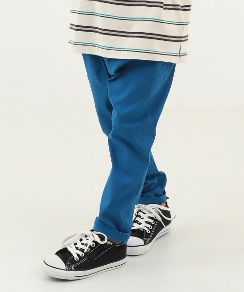 devirock（デビロック）の「よくばりストレッチ ツイル タックパンツ（その他パンツ・キッズ・ライトカーキ/モカ/グリーン系その他/ブルー系その他/ベージュ/バイオレット/オフホワイト/ブラック/カーキ/グレー系その他/テラコッタ/パープル系5/ブルー系2/ベージュ系1/チャコール/ブルー系3・90cm/100cm/110cm/120cm/130cm/140cm/150cm/160cm）」の13枚目の写真