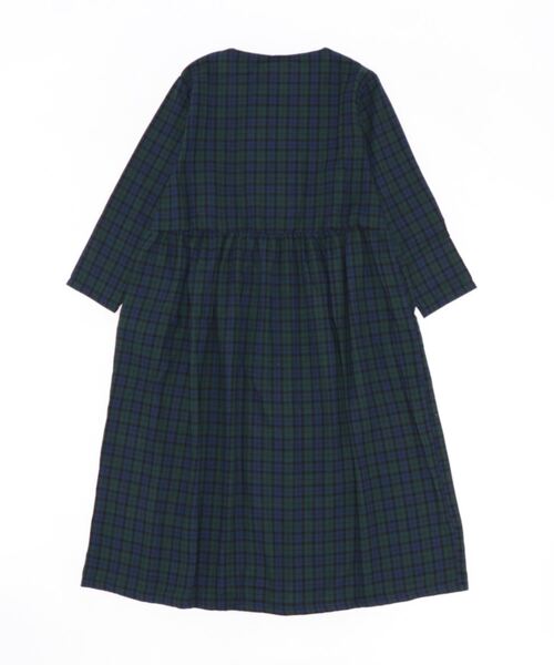 Samansa Mos2（サマンサ モスモス）の「ダブル釦ワンピース（ワンピース・レディース・キナリ/ネイビー/グレー・ﾌﾘ-）」の4枚目の写真