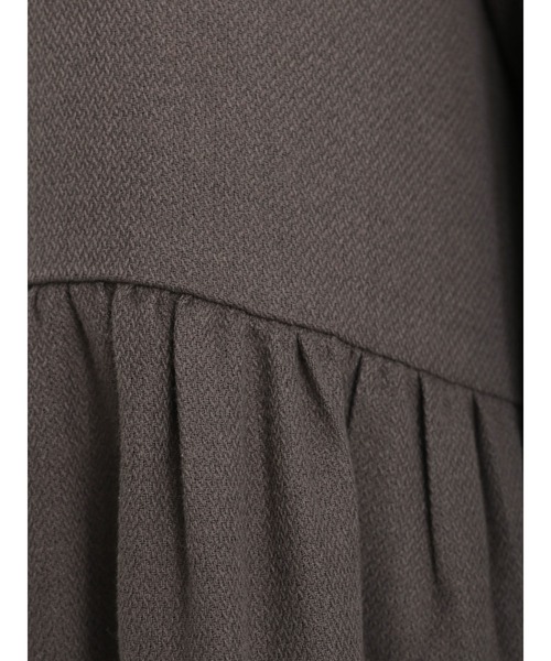 Samansa Mos2（サマンサ モスモス）の「ダブル釦ワンピース（ワンピース・レディース・キナリ/ネイビー/グレー・ﾌﾘ-）」の12枚目の写真