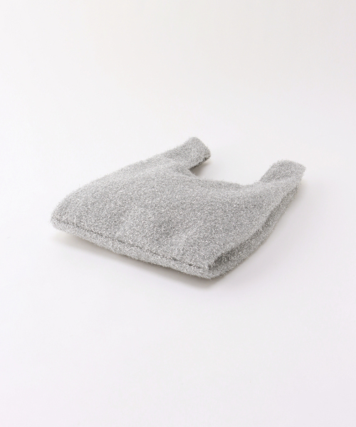 LE TALON（ルタロン）の「LE TALON シャイニーニットショッパー（エコバッグ/サブバッグ・レディース・シルバー・FREE）」の3枚目の写真