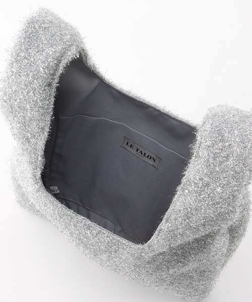 LE TALON（ルタロン）の「LE TALON シャイニーニットショッパー（エコバッグ/サブバッグ・レディース・シルバー・FREE）」の4枚目の写真