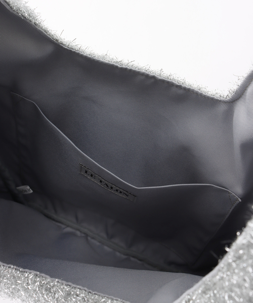 LE TALON（ルタロン）の「LE TALON シャイニーニットショッパー（エコバッグ/サブバッグ・レディース・シルバー・FREE）」の6枚目の写真