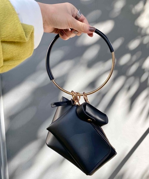 SHENERY（シーナリー）の「マルチポーチバッグ（ハンドバッグ・レディース・グリーン/ブラック・FREE）」の2枚目の写真