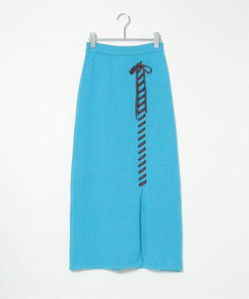 VENCEEXCHANGE(ヴァンスエクスチェンジ)の「アルパカタッチワッフルステッチスカート(スカート・レディース・グレー/ネイビー/ブルー/ブラック・FREE)」の1枚目の写真