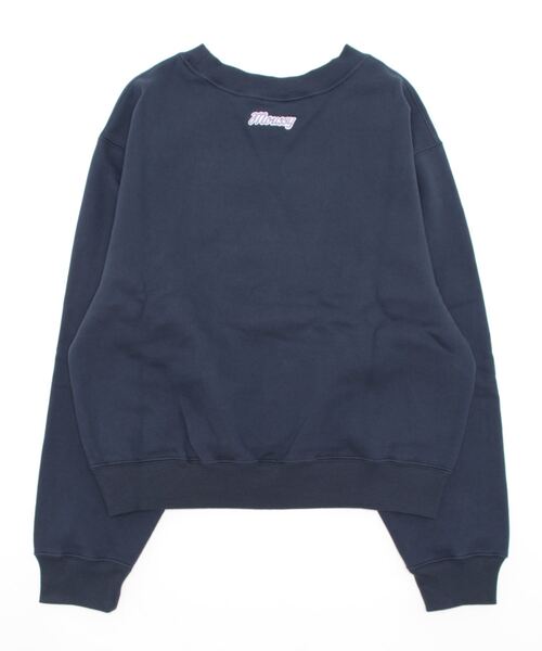 MOUSSY（マウジー）の「MOUSSY RETRO PACKAGE プルオーバー（スウェット・レディース・グリーン/オフホワイト/ライトグレー/ネイビー・FREE）」の21枚目の写真