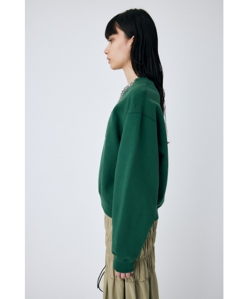 MOUSSY（マウジー）の「MOUSSY RETRO PACKAGE プルオーバー（スウェット・レディース・グリーン/オフホワイト/ライトグレー/ネイビー・FREE）」の8枚目の写真