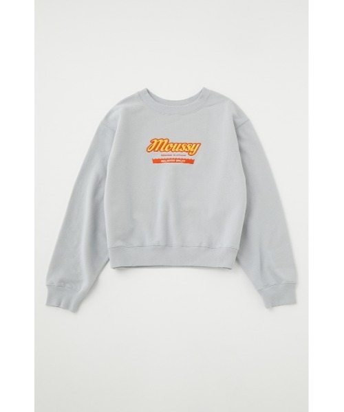 MOUSSY（マウジー）の「MOUSSY RETRO PACKAGE プルオーバー（スウェット・レディース・グリーン/オフホワイト/ライトグレー/ネイビー・FREE）」の22枚目の写真