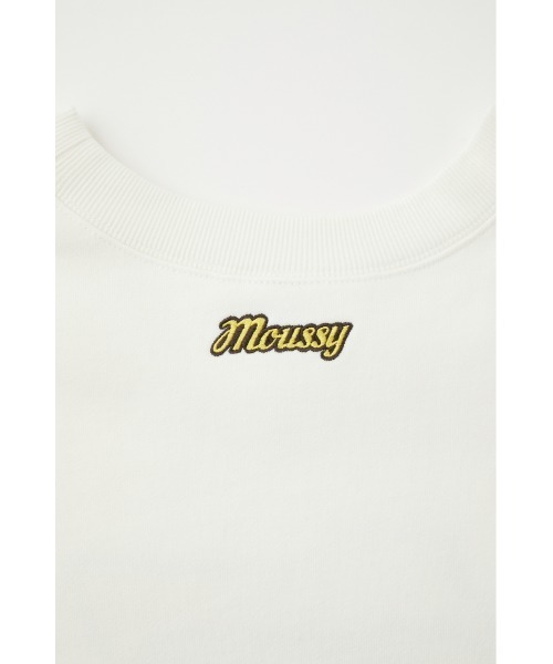 MOUSSY（マウジー）の「MOUSSY RETRO PACKAGE プルオーバー（スウェット・レディース・グリーン/オフホワイト/ライトグレー/ネイビー・FREE）」の10枚目の写真