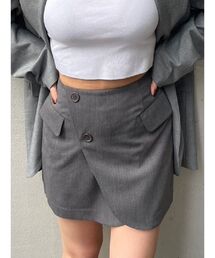 EVRIS | ラップデザインミニスカート【セットアップ着用可能】(スカート)