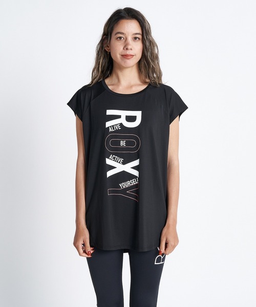 ROXY（ロキシー）の「FAMILY/ロキシー水陸両用UVカット吸水速乾半袖Tシャツ（Tシャツ/カットソー・レディース・ホワイト/ブラック/パープル・SMALL/MEDIUM/LARGE）」の3枚目の写真
