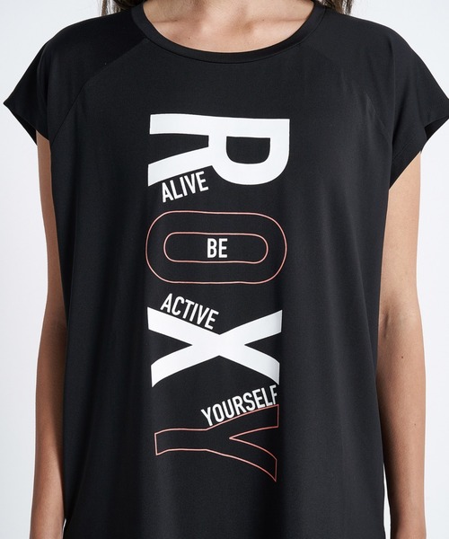 ROXY（ロキシー）の「FAMILY/ロキシー水陸両用UVカット吸水速乾半袖Tシャツ（Tシャツ/カットソー・レディース・ホワイト/ブラック/パープル・SMALL/MEDIUM/LARGE）」の6枚目の写真