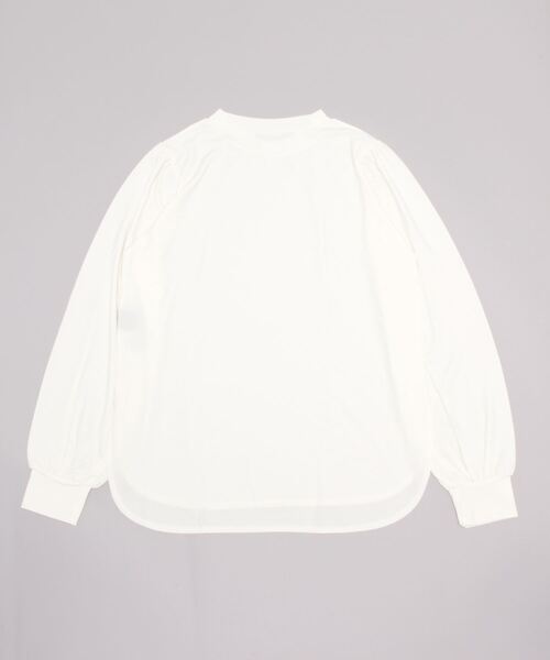 MIMIMEMETE(ミミメメット)の「シルキードレープ カットソー(Tシャツ/カットソー・レディース・ブラック/オフホワイト・フリー)」の12枚目の写真