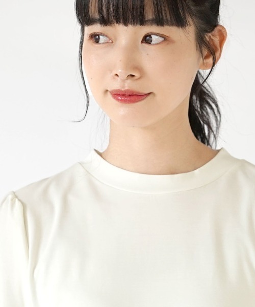 MIMIMEMETE(ミミメメット)の「シルキードレープ カットソー(Tシャツ/カットソー・レディース・ブラック/オフホワイト・フリー)」の10枚目の写真