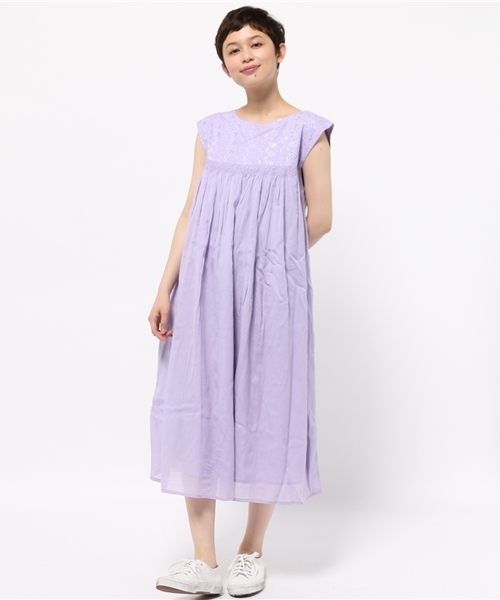 Kastane（カスタネ）の「【Kastane】スモーネワンピース（ワンピース・レディース・ホワイト/ブラック/パープル・FREE）」の12枚目の写真