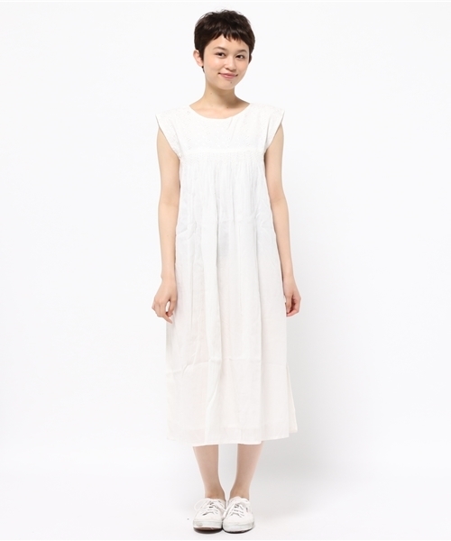 Kastane（カスタネ）の「【Kastane】スモーネワンピース（ワンピース・レディース・ホワイト/ブラック/パープル・FREE）」の6枚目の写真