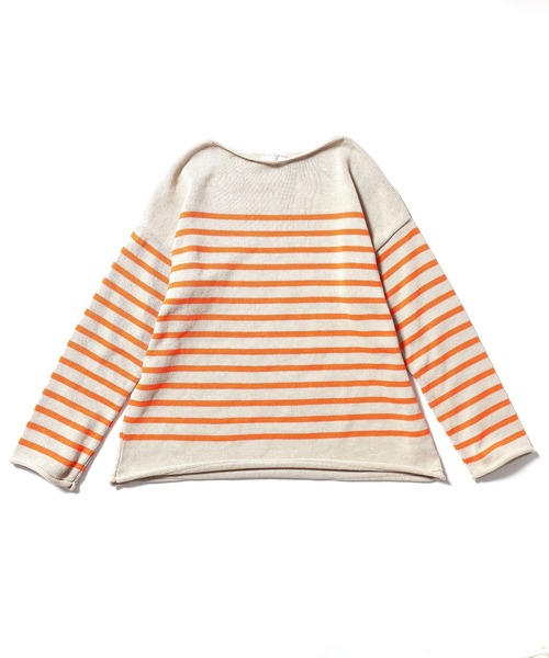 TRICOTS JEAN MARC（トリコットジーンマルク）の「Tricots jean marc/トリコット・ジーン・マルク NAVAL プルオーバー ニット ボートネック ボーダー バスクシャツ（ニット/セーター・レディース・ベージュ/ナチュラル・FREE）」の18枚目の写真