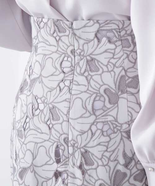 PROPORTION BODY DRESSING（プロポーションボディドレッシング）の「カットワークレースタイトスカート / 1213120211（スカート・レディース・ブルー/グレー・SMALL/X-SMALL/MEDIUM）」の4枚目の写真