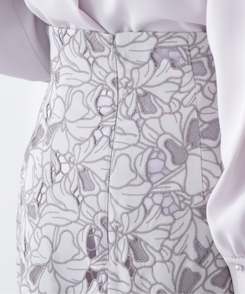 PROPORTION BODY DRESSING（プロポーションボディドレッシング）の「カットワークレースタイトスカート / 1213120211（スカート・レディース・ブルー/グレー・SMALL/X-SMALL/MEDIUM）」の14枚目の写真