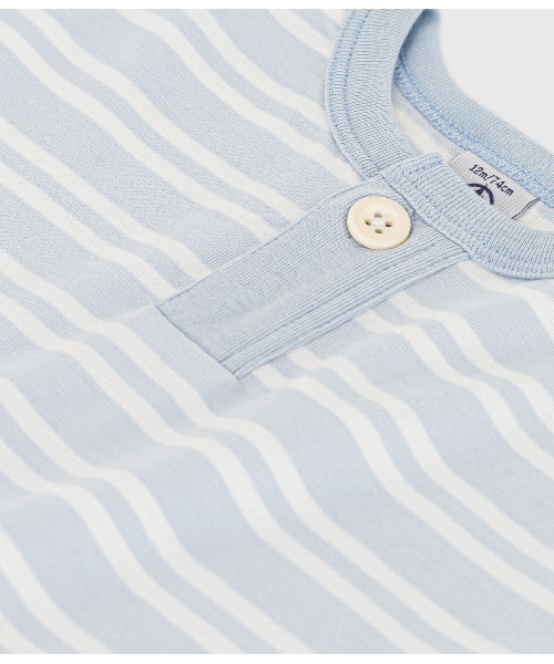 PETIT BATEAU(プチバトー)の「ボーダー半袖Tシャツ(Tシャツ/カットソー・キッズ・ホワイト×ブルー・24MONTH/12MONTH/18MONTH/36MONTH)」の5枚目の写真