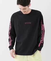 【RUSTY:ラスティー】ロゴロングTシャツ 袖プリント