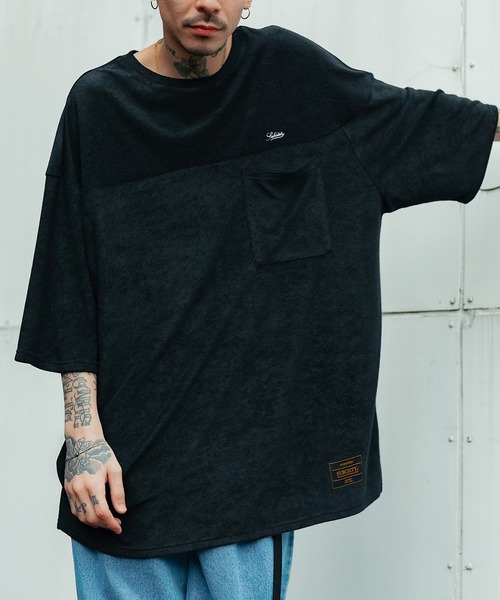 Subciety（サブサエティ）の「PILE FOOTBALL TEE（Tシャツ/カットソー・メンズ・ブラック/バーガンディー/グリーン・LARGE/X-LARGE/MEDIUM）」の2枚目の写真