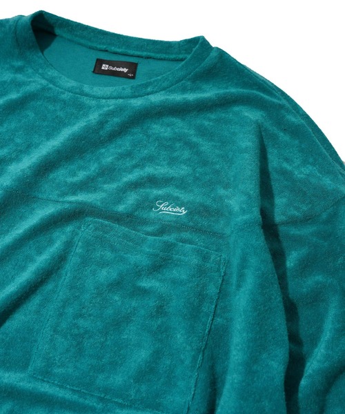 Subciety（サブサエティ）の「PILE FOOTBALL TEE（Tシャツ/カットソー・メンズ・ブラック/バーガンディー/グリーン・LARGE/X-LARGE/MEDIUM）」の5枚目の写真