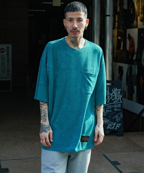 Subciety（サブサエティ）の「PILE FOOTBALL TEE（Tシャツ/カットソー・メンズ・ブラック/バーガンディー/グリーン・LARGE/X-LARGE/MEDIUM）」の8枚目の写真
