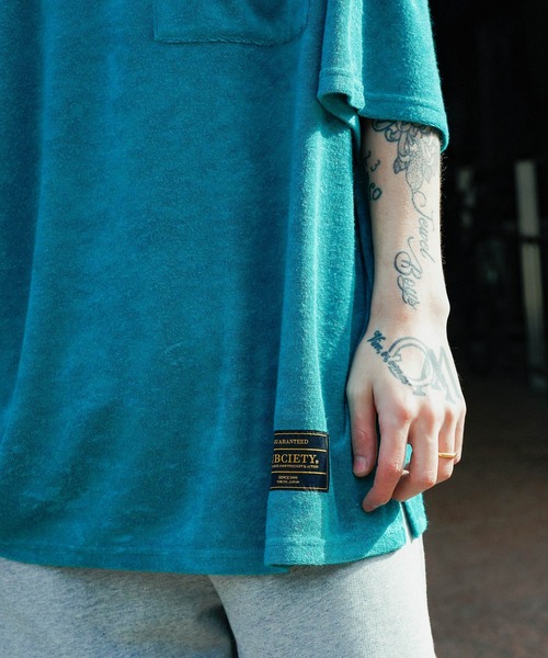 Subciety（サブサエティ）の「PILE FOOTBALL TEE（Tシャツ/カットソー・メンズ・ブラック/バーガンディー/グリーン・LARGE/X-LARGE/MEDIUM）」の9枚目の写真